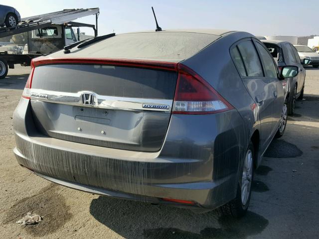 JHMZE2H77CS003815 - 2012 HONDA INSIGHT EX GRAY photo 4