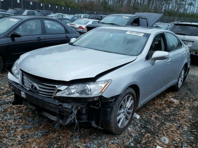 JTHBK1EG8A2360068 - 2010 LEXUS ES 350 SILVER photo 2