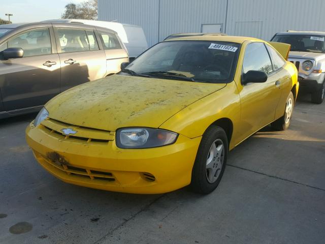 1G1JC12F247248825 - 2004 CHEVROLET CAVALIER YELLOW photo 2