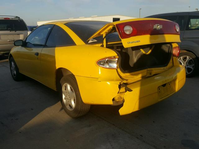 1G1JC12F247248825 - 2004 CHEVROLET CAVALIER YELLOW photo 3