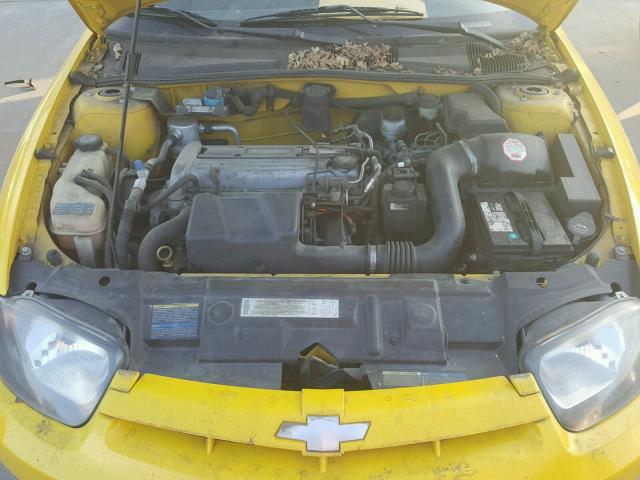 1G1JC12F247248825 - 2004 CHEVROLET CAVALIER YELLOW photo 7