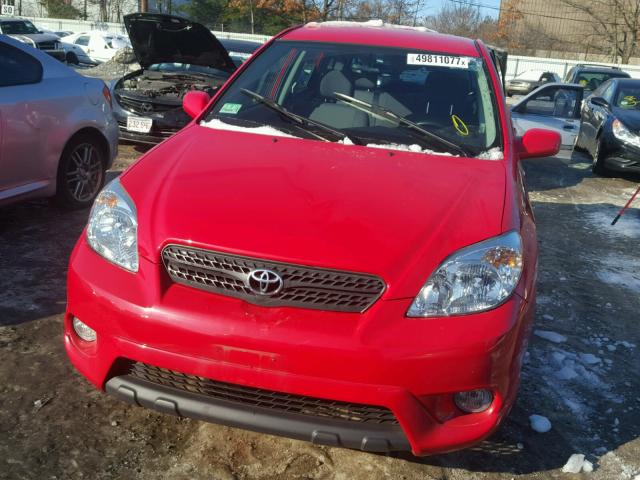 2T1LR32E16C558077 - 2006 TOYOTA COROLLA MA RED photo 10