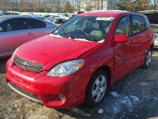 2T1LR32E16C558077 - 2006 TOYOTA COROLLA MA RED photo 2