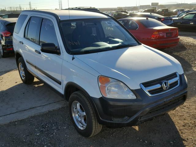 JHLRD68444C004033 - 2004 HONDA CR-V LX WHITE photo 1