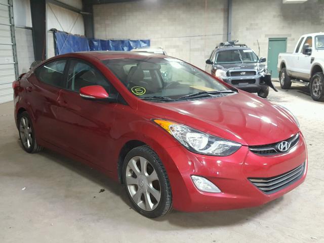 KMHDH4AE3CU259991 - 2012 HYUNDAI ELANTRA GL RED photo 1