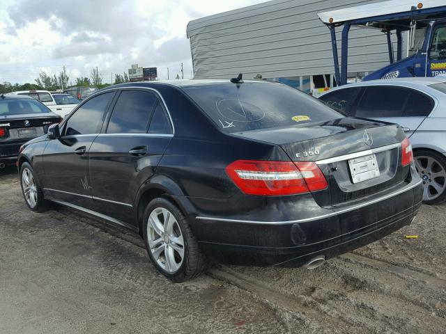 WDDHF5GB5BA344156 - 2011 MERCEDES-BENZ E 350 BLACK photo 3