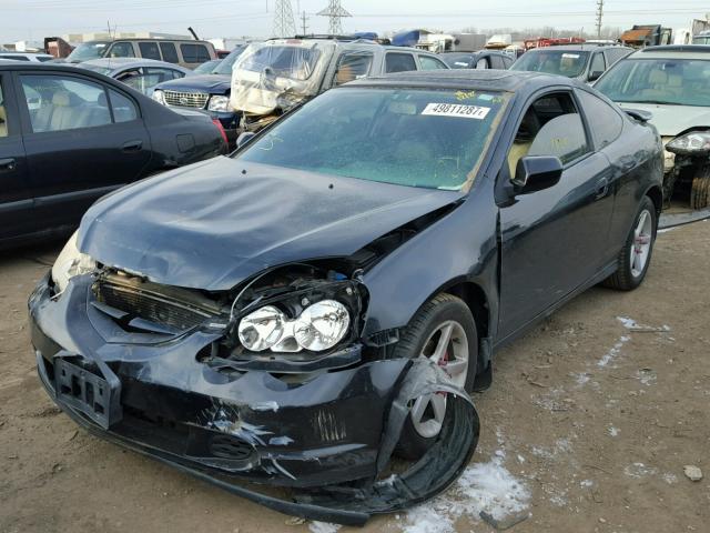 JH4DC54892C023962 - 2002 ACURA RSX BLACK photo 2