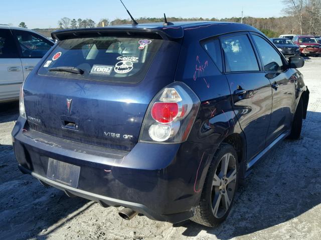 5Y2SR67099Z435986 - 2009 PONTIAC VIBE GT BLUE photo 4