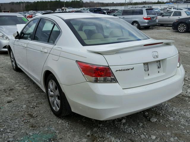 1HGCP26868A058011 - 2008 HONDA ACCORD EXL WHITE photo 3