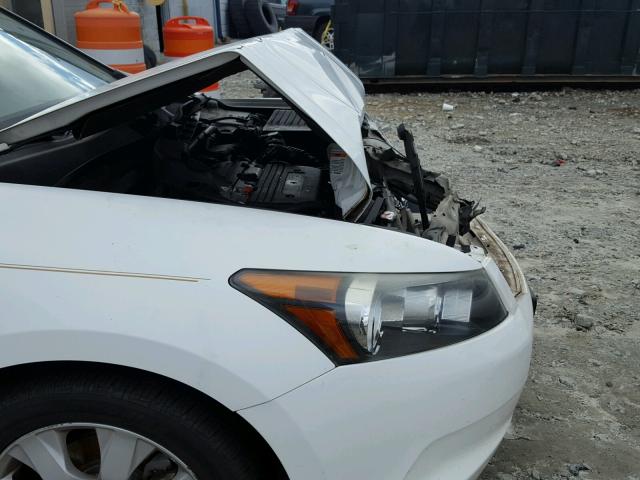 1HGCP26868A058011 - 2008 HONDA ACCORD EXL WHITE photo 9