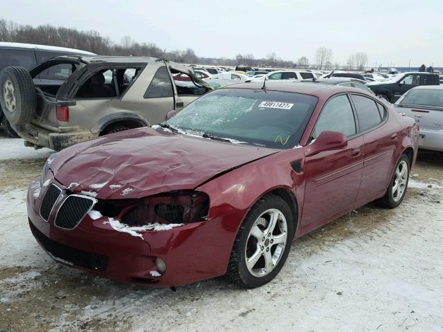 2G2WC52C051330114 - 2005 PONTIAC GRAND PRIX MAROON photo 2