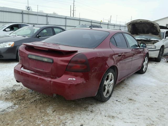 2G2WC52C051330114 - 2005 PONTIAC GRAND PRIX MAROON photo 4