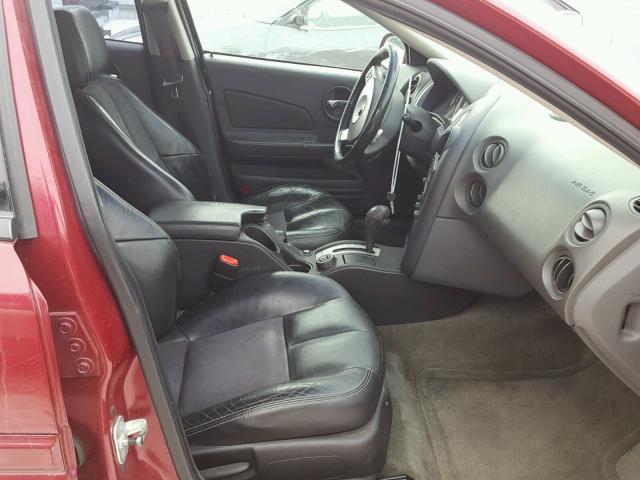 2G2WC52C051330114 - 2005 PONTIAC GRAND PRIX MAROON photo 5