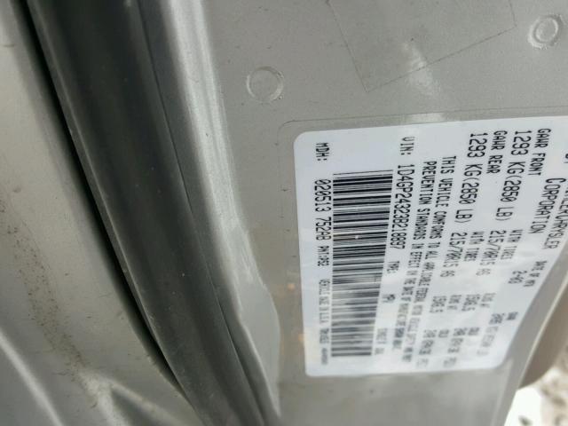 1D4GP24323B218897 - 2003 DODGE GRAND CARA GRAY photo 10