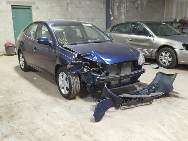 KMHDU46D79U792477 - 2009 HYUNDAI ELANTRA GL BLUE photo 1