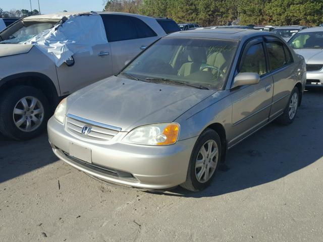 1HGES26783L011493 - 2003 HONDA CIVIC EX SILVER photo 2