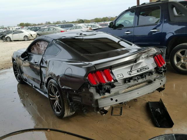 1FA6P8TH0F5430697 - 2015 FORD MUSTANG GRAY photo 3