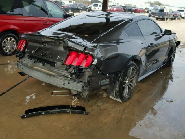 1FA6P8TH0F5430697 - 2015 FORD MUSTANG GRAY photo 4