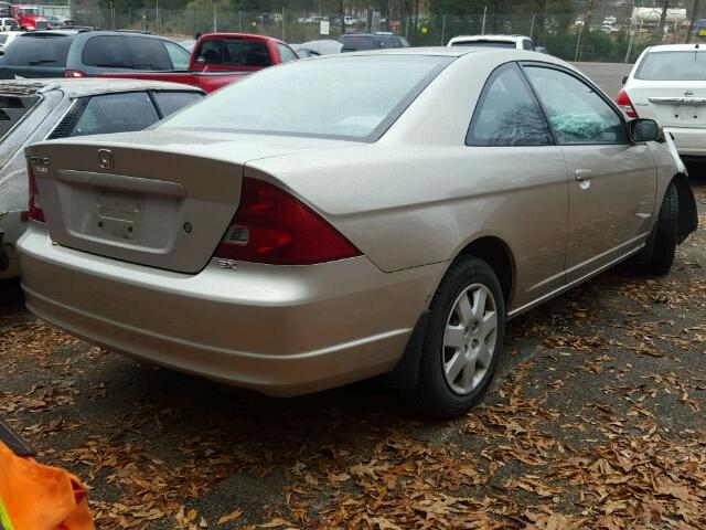 1HGEM22942L084196 - 2002 HONDA CIVIC EX TAN photo 4