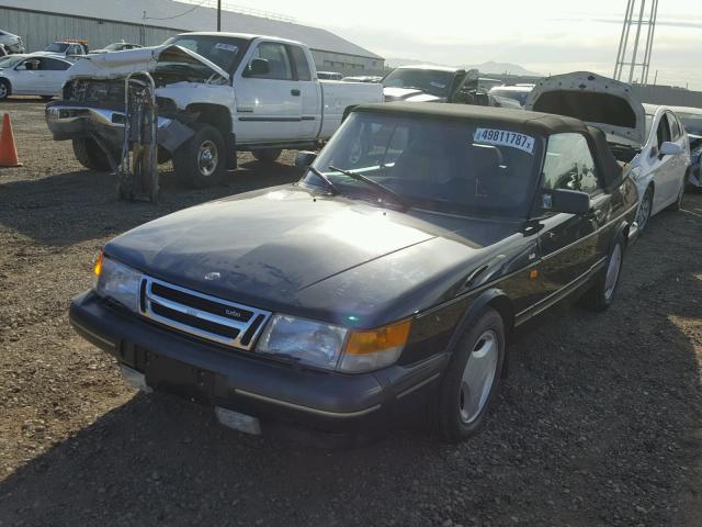 YS3AL76L2M7020973 - 1991 SAAB 900 BASE BLACK photo 2