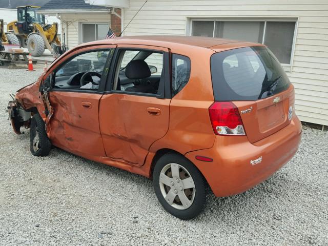 KL1TD666X8B076512 - 2008 CHEVROLET AVEO BASE ORANGE photo 3