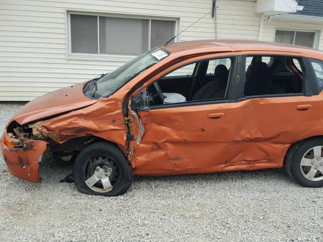 KL1TD666X8B076512 - 2008 CHEVROLET AVEO BASE ORANGE photo 9