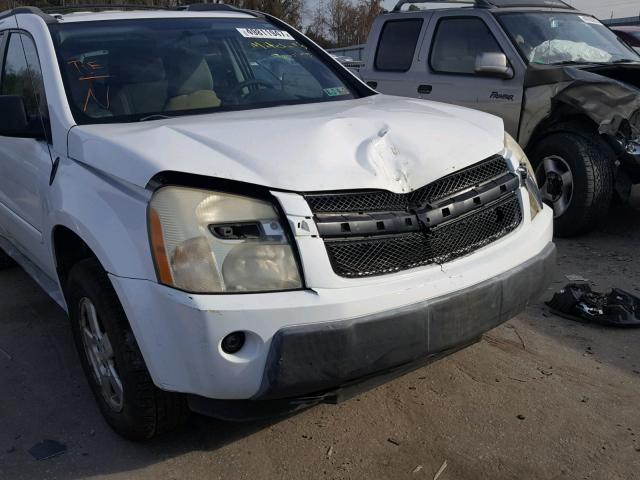 2CNDL23F956092627 - 2005 CHEVROLET EQUINOX LS WHITE photo 10