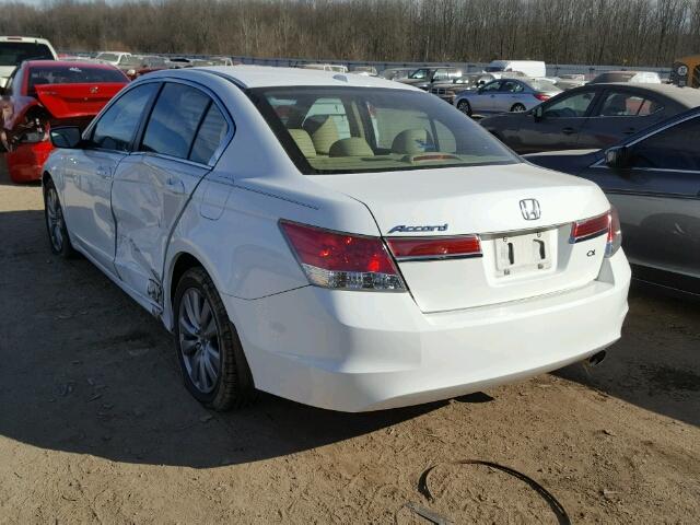 1HGCP2F87CA093634 - 2012 HONDA ACCORD EXL WHITE photo 3