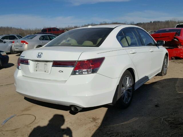 1HGCP2F87CA093634 - 2012 HONDA ACCORD EXL WHITE photo 4