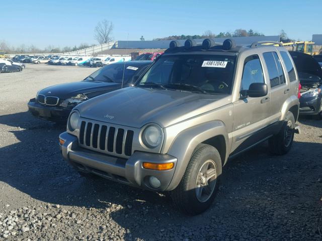 1J4GL48K64W185090 - 2004 JEEP LIBERTY SP BROWN photo 2