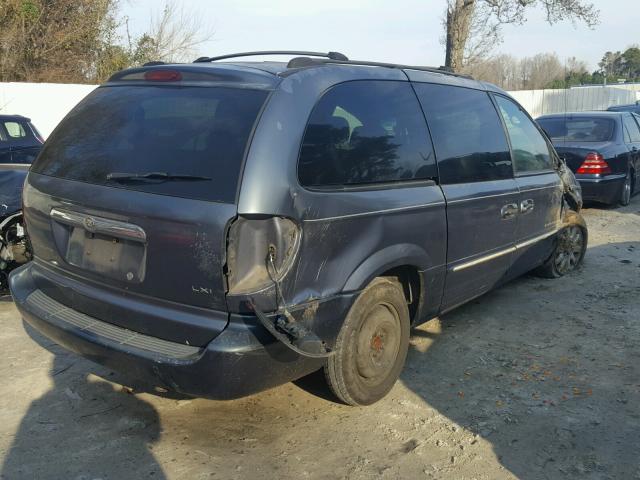 2C8GP54L01R387201 - 2001 CHRYSLER TOWN & COU BLUE photo 4