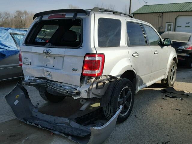 1FMCU0DG7BKB58220 - 2011 FORD ESCAPE XLT SILVER photo 4