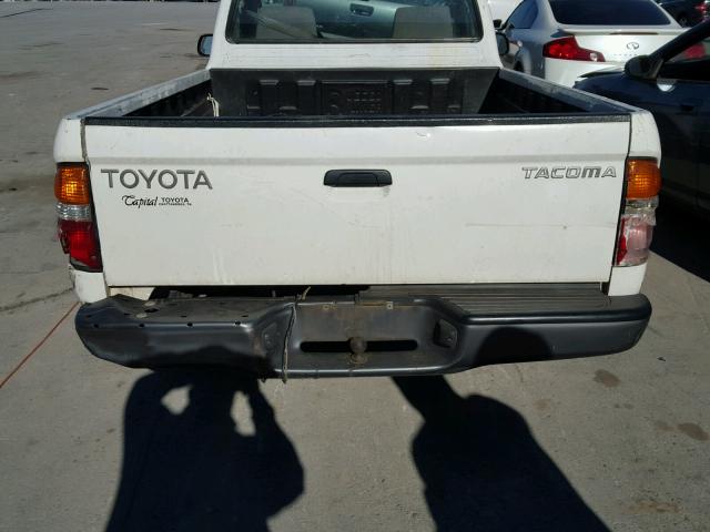 5TENL42N82Z133704 - 2002 TOYOTA TACOMA WHITE photo 6