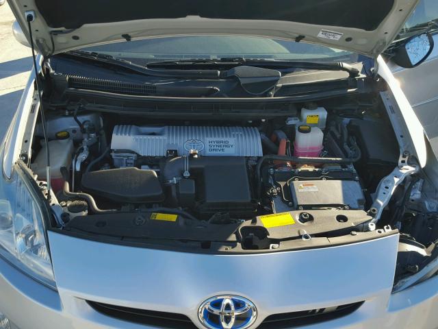 JTDKN3DU0A0062265 - 2010 TOYOTA PRIUS SILVER photo 7