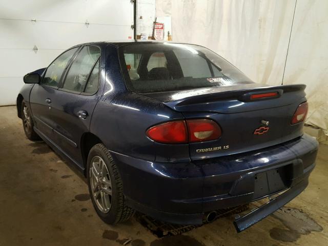 1G1JH52F527301930 - 2002 CHEVROLET CAVALIER L BLUE photo 3