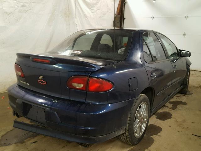 1G1JH52F527301930 - 2002 CHEVROLET CAVALIER L BLUE photo 4