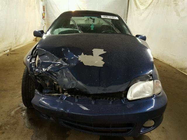 1G1JH52F527301930 - 2002 CHEVROLET CAVALIER L BLUE photo 7