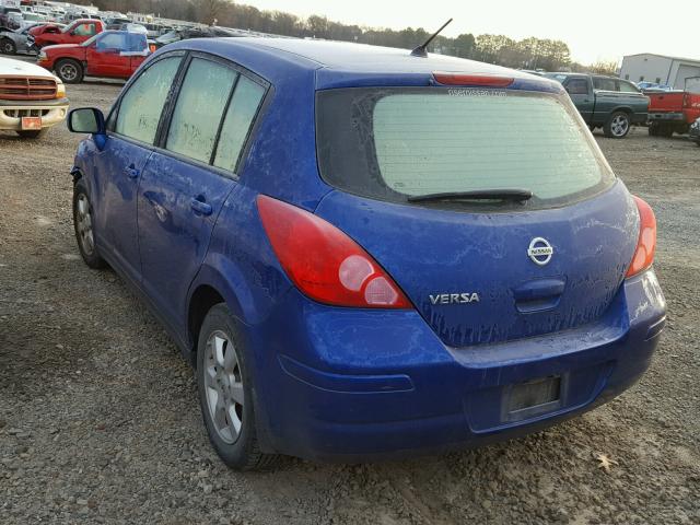 3N1BC13E19L474412 - 2009 NISSAN VERSA S BLUE photo 3