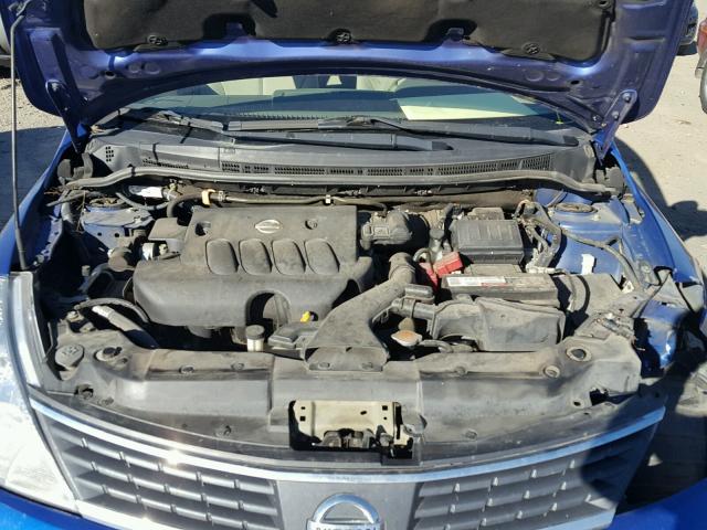 3N1BC13E19L474412 - 2009 NISSAN VERSA S BLUE photo 7