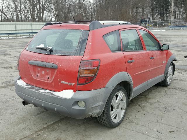 5Y2SN62L33Z412692 - 2003 PONTIAC VIBE GT RED photo 4