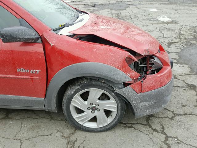 5Y2SN62L33Z412692 - 2003 PONTIAC VIBE GT RED photo 9