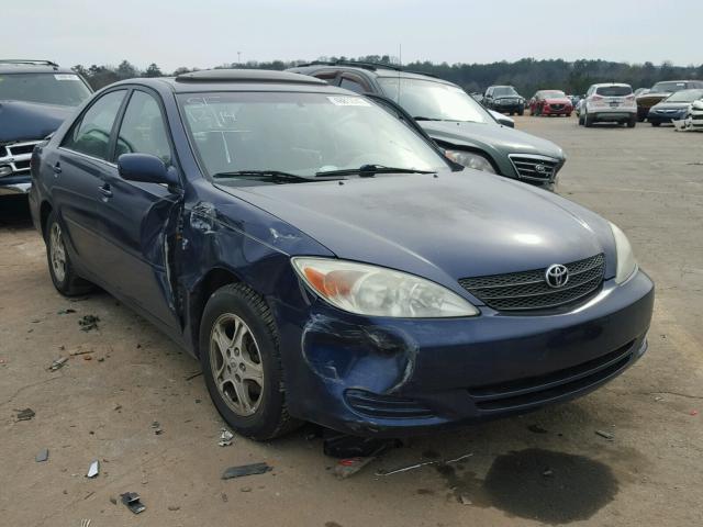 4T1BE32K92U500692 - 2002 TOYOTA CAMRY LE BLUE photo 1