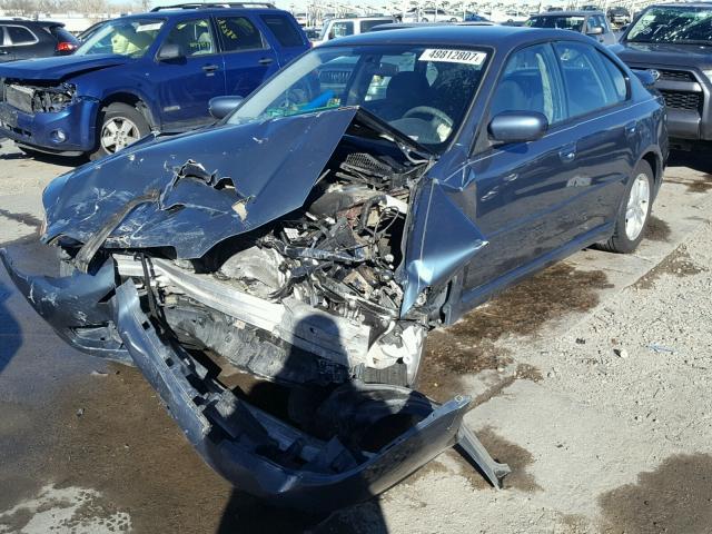 4S3BL616857227330 - 2005 SUBARU LEGACY 2.5 BLUE photo 2