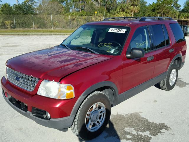 1FMZU63K23ZB53230 - 2003 FORD EXPLORER X RED photo 2