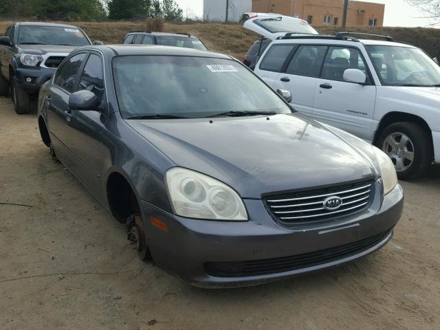 KNAGE123575083450 - 2007 KIA OPTIMA LX GRAY photo 1