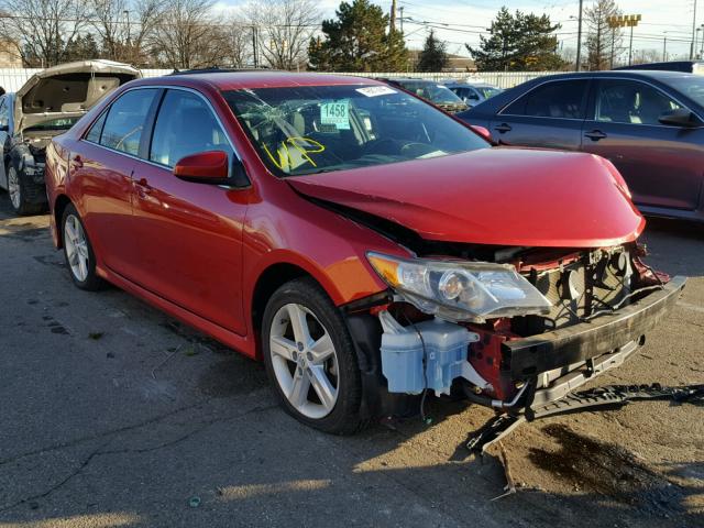 4T1BF1FK9CU558105 - 2012 TOYOTA CAMRY BASE RED photo 1