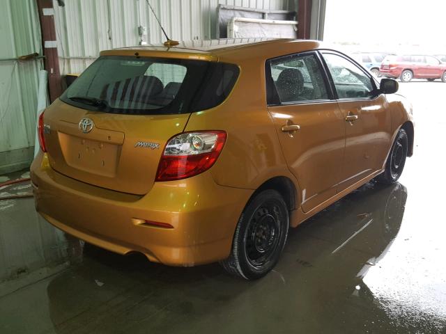 2T1KU40E69C063090 - 2009 TOYOTA COROLLA MA ORANGE photo 4