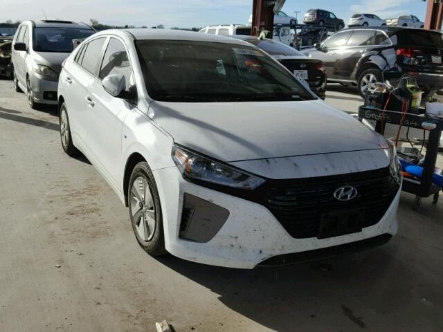 KMHC65LC0HU029352 - 2017 HYUNDAI IONIQ BLUE WHITE photo 1