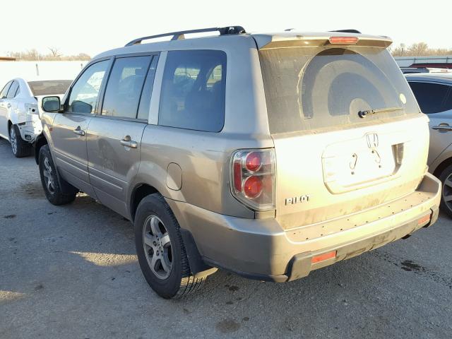 5FNYF28657B000433 - 2007 HONDA PILOT EXL GOLD photo 3