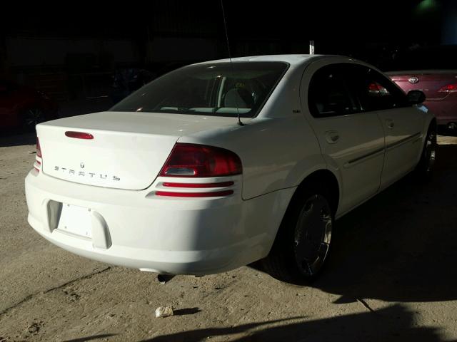 1B3EJ46X01N658180 - 2001 DODGE STRATUS SE WHITE photo 4